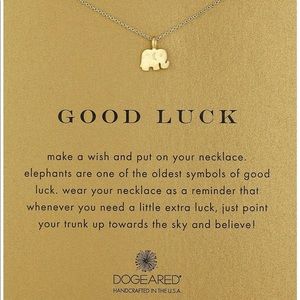 Dogeared Charm Necklace: Good Luck